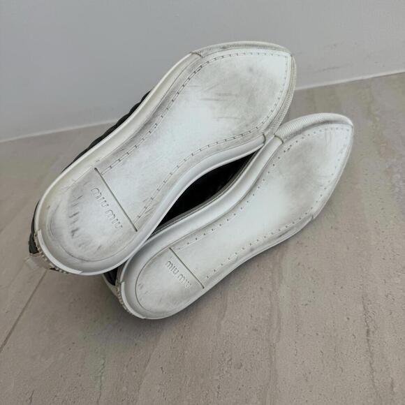 Miu Miu | Prada High-Top Sneakers Size 38.5 US 8 - Picture 7 of 14